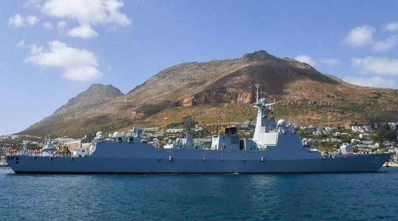 China deployed the Type 052DL guided-missile destroyer Tangshan (122) off Simon's Town for Will for Peace. Photo: Boitumelo Choene/SANDF